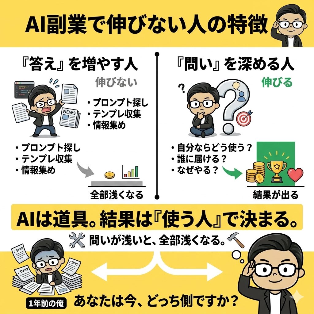 あいぼーくん｜52歳AI副業挑戦中 tweet media