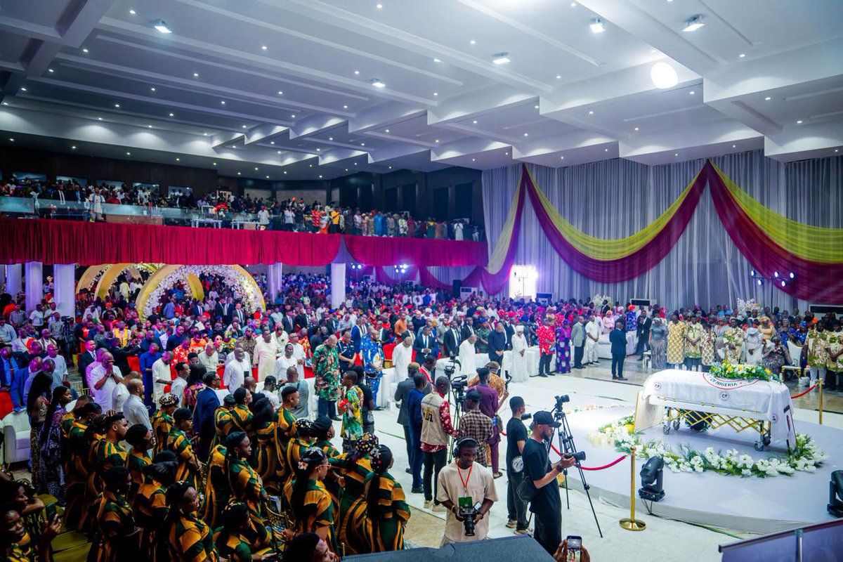 ibeokwara's tweet photo. Yesterday, I joined family, friends, and a grateful nation in Umuahia to bid a final farewell to a father figure, mentor, and kinsman, Late Rev. Dr. Uma Ukpai.

I had the honour of joining the Deputy Governor of Abia State, Engr. Ikechukwu Emetu, at the Abia–Akwa Ibom boundary to receive his body into the state. From there, we proceeded in solemn procession to the International Conference Centre, Umuahia, where the State Burial was held in his honour.

The occasion drew distinguished leaders from across the country, including our Leader and Governor of Abia State, Dr. Alex Otti, OFR; the Governor of Bayelsa State, Senator Douye Diri; the former Governor of Anambra State, Mr. Peter Obi; alongside other senior government officials and dignitaries who came to pay their last respects.

The atmosphere was filled with reverence, reflection, and gratitude to God for a life that impacted generations. Rev. Dr. Uma Ukpai was not just a global evangelist; he was our own, a proud son of Ohafia who carried our name with dignity and faith wherever he went.

As I witnessed the outpouring of honour from across Nigeria, I was reminded again that his life was one of service, sacrifice, and unwavering commitment to Christ. His voice may now be silent, but his message continues to speak in the lives he touched.

For me, this is deeply personal. I have not just lost a spiritual leader, but a father figure whose influence helped shape my values and faith.

We take solace in the fact that he lived a fulfilled life and finished well.

May God grant his soul eternal rest, and may his legacy continue to guide us.

Rest on, Papa Uma Ukpai.

Hon. Chief Ibe Okwara Osonwa
Member, House of Representatives
Arochukwu/Ohafia Federal Constituency