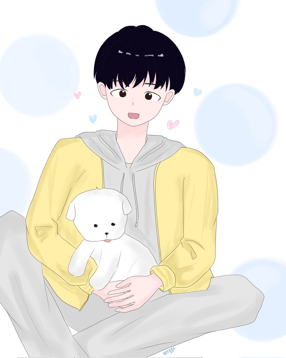 oll0llo110011's tweet photo. 진짜 제가 사람을 제외한 모든걸 많이 안 그려봐서 좀 많이 어색한 점 이해 부탁드립니다....🥲 그렇다고 또 사람을 잘 그리는거도 아니긴 한데......그냥 덕질하는 걸로 봐주세요🥹 
강아지🐶+수혁이🩵 D-14 https://t.co/NKoCaUBqDG