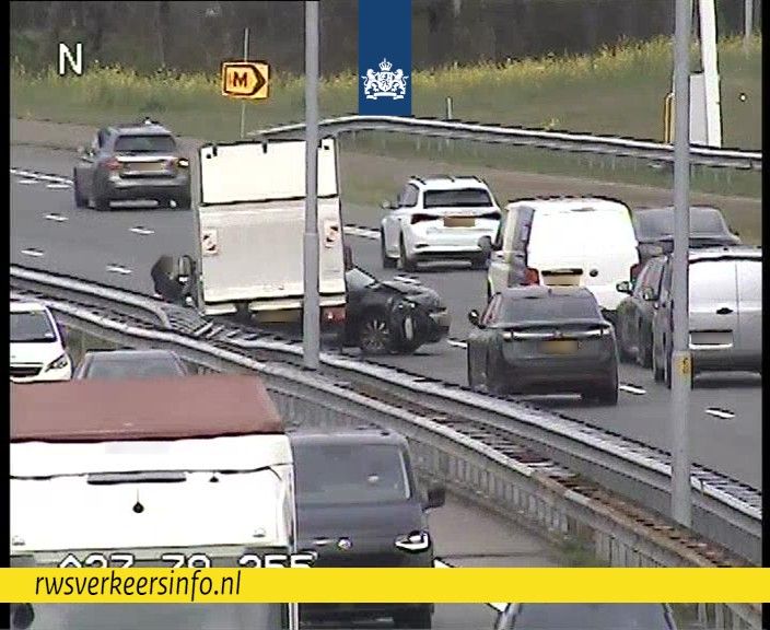 Ongeval op de A27 bij knp. Rijnsweerd