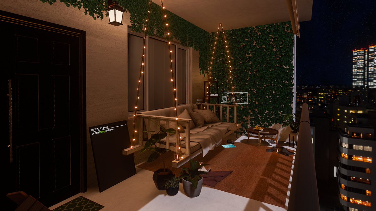 RedPanda_VRC's tweet photo. World: やすらぎのバルコニー ~Quiet Balcony~
Author: さぼてん2929
Link: https://t.co/HFHRernNKR

#VRChat #VRChatPhotography 
#VRChat_world紹介 #RPandaLens https://t.co/4ZTQ2noTzD
