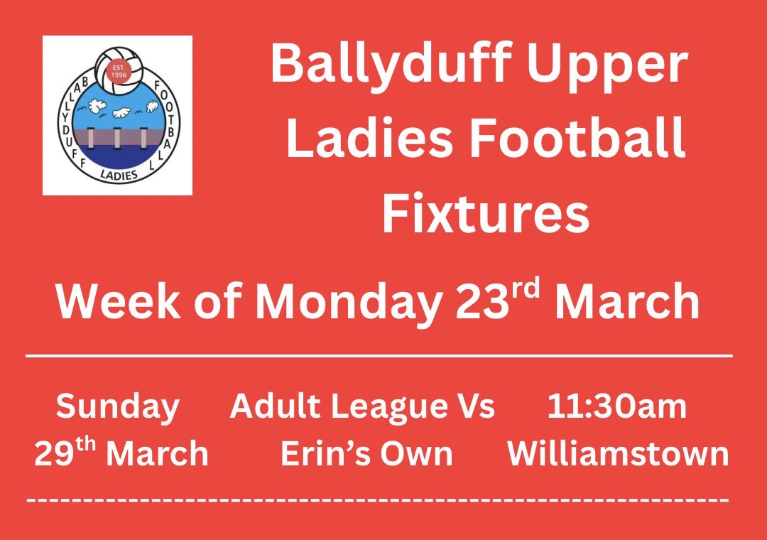 Ballyduff Upper LGFA tweet media