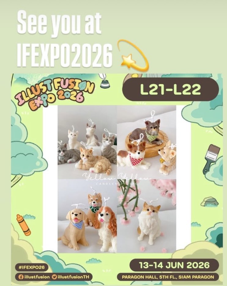 YellowYellowBkk's tweet photo. Yellow Yellow อยู่ L21-L22  🌟✨💫💫💫13-14 June เจอกันทั้ง2วันนะคะ  คิดถึงลูกค้าIfExpoมากกกกกกกก 
#IFEXPO26 https://t.co/Ndqwyys4S6