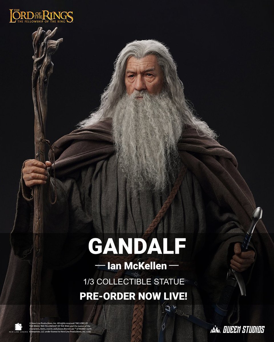 GHeroesEurope's tweet photo. Pre-Order the Queen Studios The Lord of the Rings : The Fellowship of the Ring - Gandalf 1/3 Statue. Now open in our shop.

● Pre-Order the LotR - Gandalf 1/3 Statuehere:
https://t.co/QhfnV42XPP

#QueenStudios #GHeroesEurope #LordoftheRings #TheGrey #Gandalf https://t.co/1ZZ87KQAFi