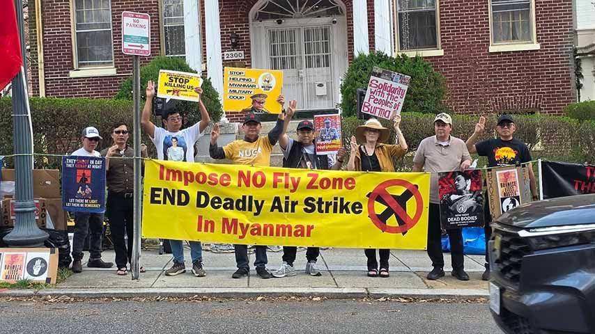 စစ်အာဏာရှင်စနစ် ချေမှုန်းနိုင်မယ့် အဓိကလက်နက်ဟာ ပြည်သူရဲ့ညီညွတ်မှုအားဟု NUG ပြော

စစ်အာဏာရှင်စနစ်ကို အမြစ်ပြတ်ချေမှုန်းနိုင်မယ့် အဓိကလက်နက်မှာ ပြည်သူလူထုရဲ့ ညီညွတ်မှုအင်အားသာ ဖြစ်ကြောင်း အမျိုးသားညီညွတ်ရေးအစိုးရက (၈၁)နှစ်မြောက် ဖက်ဆစ်တော်လှန်ရေးနေ့ သဝဏ်လွှာမှာ ဖော်ပြပါတယ်။

မတ်လ