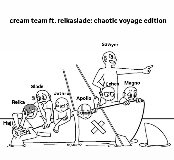 sagefernando_'s tweet photo. cream team ft. reikaslade papuntang katalin island be like para magbakasyon 😭
#fhsmemes https://t.co/73GIjhdhSK