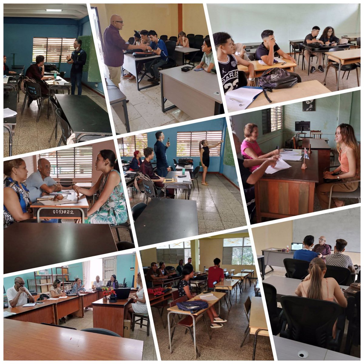 CubaMES's tweet photo. ⚒️ En la @UniversidadMoa  continúa desarrollándose con total normalidad el proceso de formación docente educativo, reflejo del compromiso y la responsabilidad de estudiantes, profesores y trabajadores. 

ℹ️📸 Universidad de Moa
#MES50Años  
#CienAñosConFidel https://t.co/NOuibVMeDQ