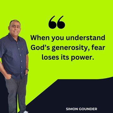 IndianSimon's tweet photo. Fear fades when you trust God’s generosity. Live bold. Live free. #SimonGounder #globalaimusa #FaithOverFear #TrustGod #LiveFree https://t.co/r27GqSyrMe