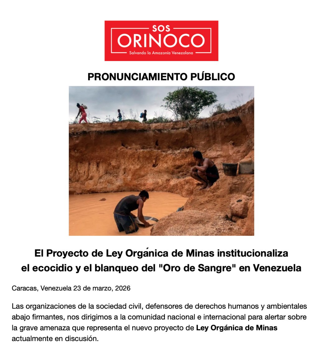 SOS Orinoco tweet media