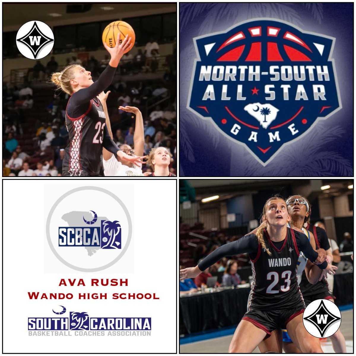 Wando_Athletics's tweet photo. Congratulations to Senior Ava Rush for being selected to play in the SCBCA North-South ALL STAR GAME tomorrow, Saturday 3/28, 1pm at Brookland Cayce High School in Columbia.  Her hard work and dedication to the game continues to pay dividends. Great job Ava! https://t.co/OJFlSPgILr