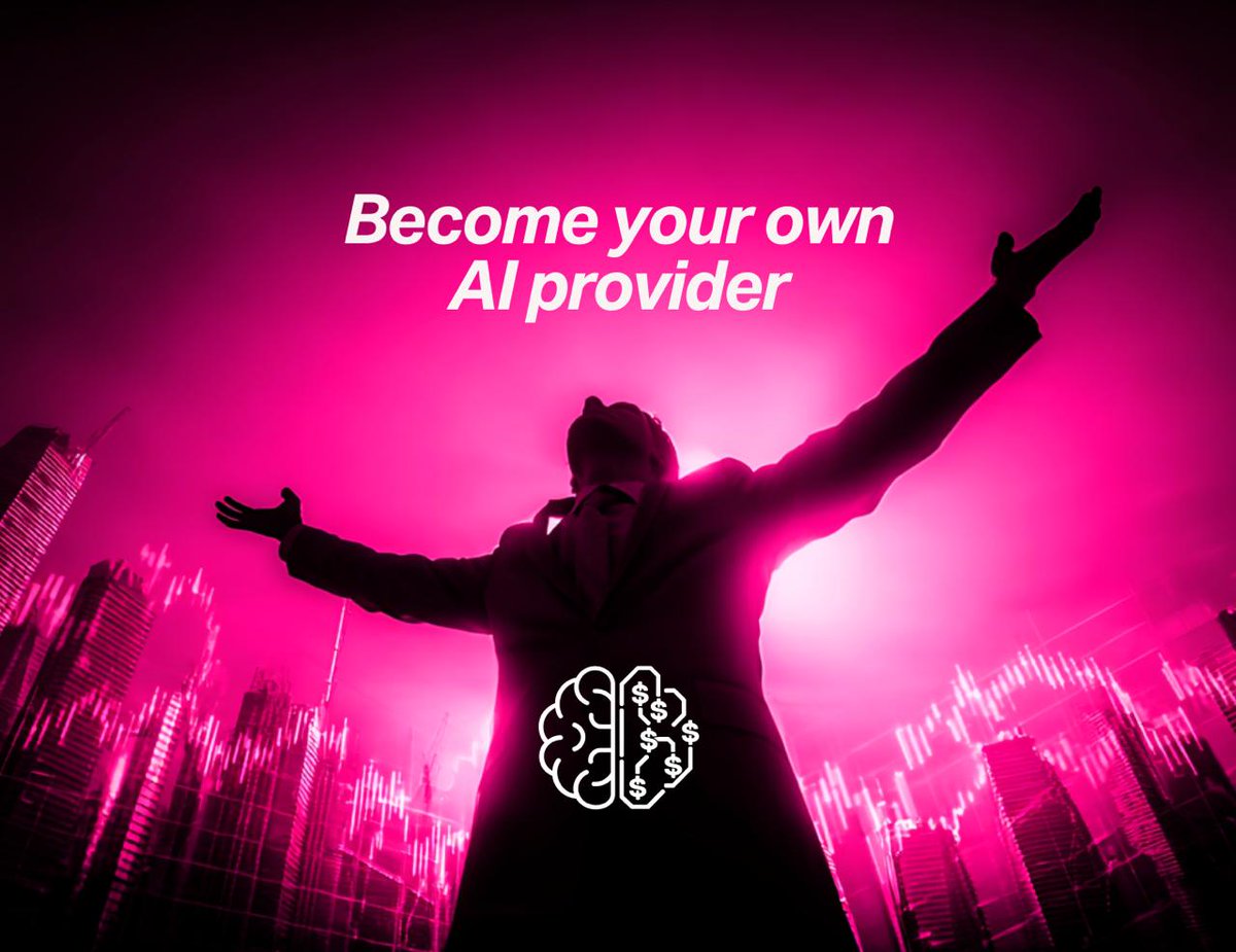 sloppr_ai's tweet photo. The rules of AI distribution just changed!

You can now become your own AI provider

Introducing: 𝐁𝐫𝐚𝐢𝐧𝐁𝐚𝐧𝐤𝐬 🧠

> monetize your AI
> offer AI-as-a-service
> set price per token amount
> or sell subscriptions

They're your AI resources
Generate revenue with them

🧵 https://t.co/MRlMPi4r5h