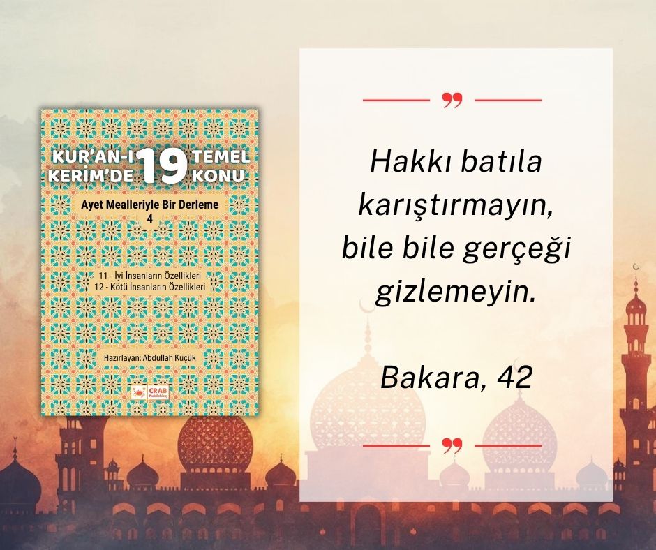 crabpublishing's tweet photo. KUR'AN-I KERİM'DE 19 TEMEL KONU 4⃣
Hazırlayan: Abdullah Küçük

👉11 - İyi İnsanların Özellikleri
👉12 - Kötü İnsanların Özellikleri

Satın almak için...
SMASHWORDS➡️https://t.co/EJ1ppmj9D4
GOOGLE PLAY➡️https://t.co/ZgAOMQqikh
BOOKSHOP➡️https://t.co/wMZRXP7jer
KOBO➡️https://t.co/XmdLejz2CS

Allah'a hakiki olmanız temennisiyle... İyi okumalar...