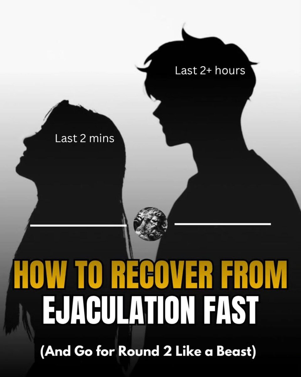 superior_hombre's tweet photo. How to Recover from EJACULATION Fast (And Go for Round 2 Like a Beast)

If you’re tapping out too soon, you’re MISSING out on the best part. 

Learn how to bounce back fast and keep the PLEASURE going.

Thread - https://t.co/H0i5JR2gB1