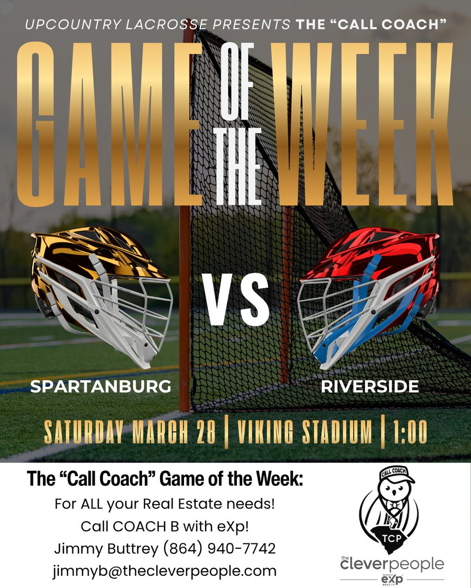 jbuttrey75's tweet photo. “Call Coach” Games of the Week 🚨

Boys: Riverside (6-1) vs Spartanburg (7-2) — big region clash. Can the Vikings stay perfect at home?

Girls: TL Hanna (4-6) at Greenville (5-1) — rivalry game. Raiders coming in hot… can they hold serve?

Week 5 | 3/22–3/28
#CallCoach https://t.co/Wh7qTzLu3n