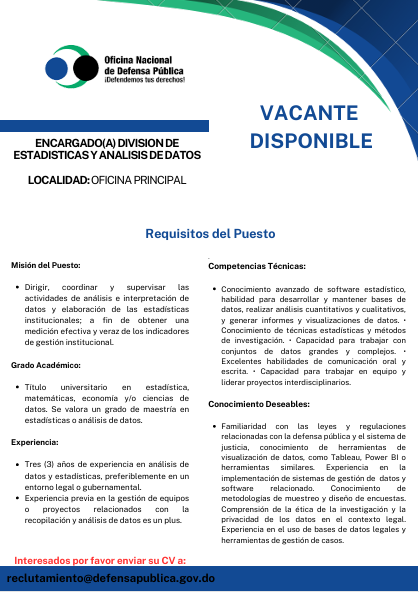 Oficina Nacional de Defensa Pública tweet media