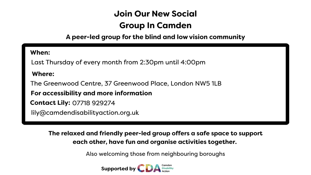 Camden Disability Action tweet media