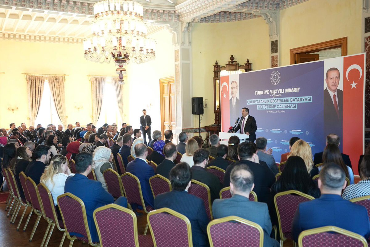 Millî Eğitim Bakanı <a href="/Yusuf__Tekin/">Yusuf Tekin</a>, “Türkiye Yüzyılı Maarif Modeli (TYMM) Okuryazarlık Becerileri Bataryası Geliştirme Çalıştayı”nda Hitap Etti

Bakan Tekin, “Türkiye Yüzyılı Maarif Modeli” adıyla programlarını köklü bir revizyona tabi tuttuklarını, beceri odaklı programların