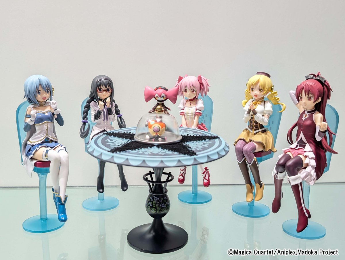 劇場版 魔法少女まどか☆マギカ フィギュア 21体セット ◤ 展示情報 ◢ 劇場版 魔法少女まどか☆マギカ [新編]叛逆の物語 お茶