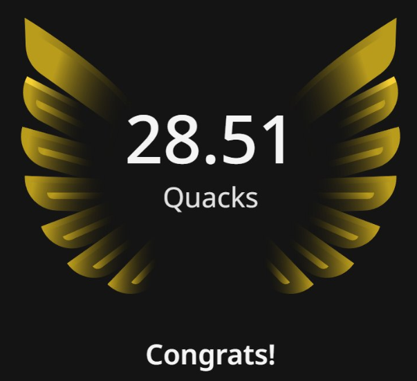 _Pretty_Miraa's tweet photo. gQuack All

Just earned 28.51 $QUACKS today on @wallchain 

My X score just reached 113 ,steady growth and consistency paying off

Still early, still building https://t.co/scpjG0JGDG