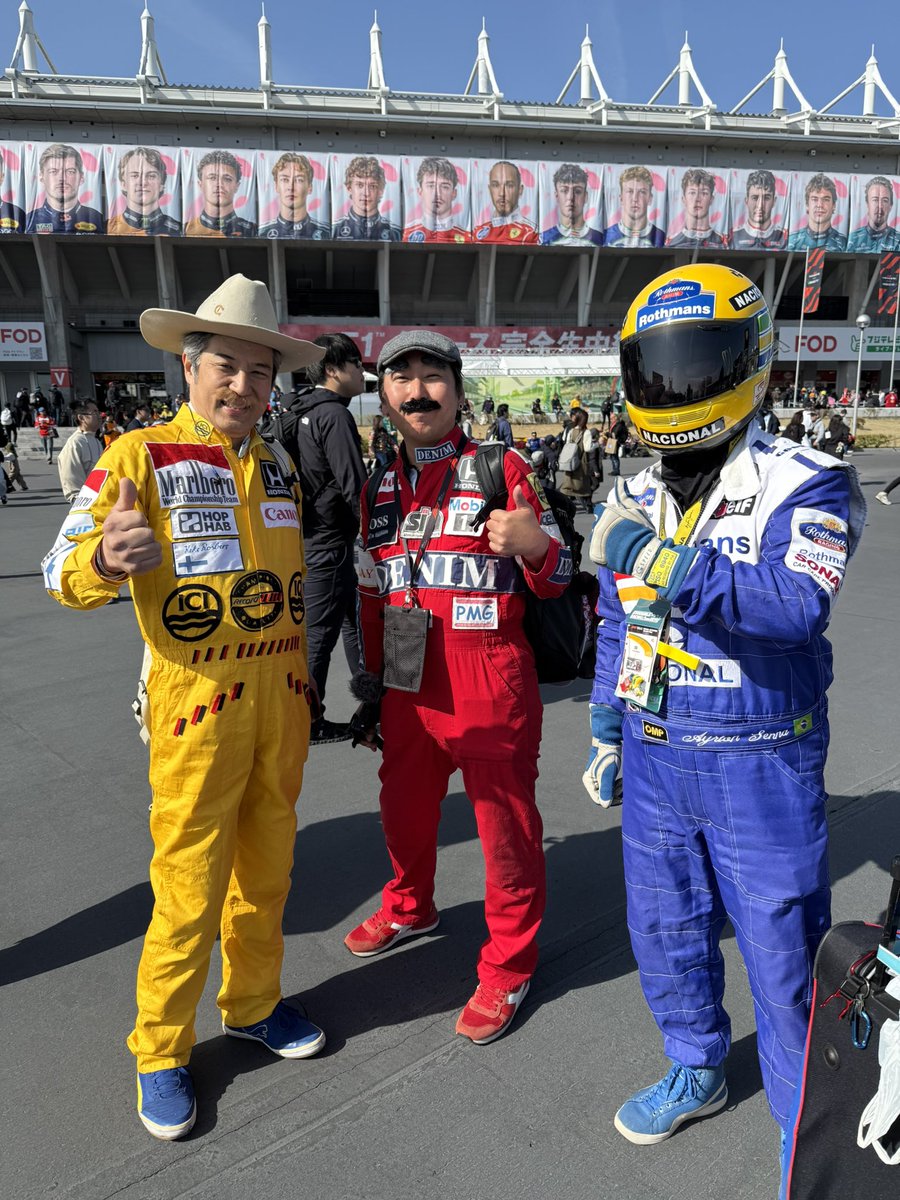 teratech2010's tweet photo. F1グランプリ2026 Japan

居るよね〜
こういうの大好き❤

それぞれが誰かわかりますか？😆

#f1japanesegp
#鈴鹿サーキット
#suzukacurcuit https://t.co/1uSaN75RVp