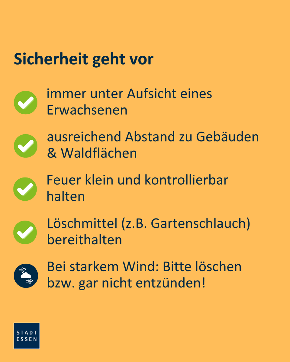 Essen_Ruhr's tweet image. Bald ist Ostern und damit wieder Zeit für Osterfeuer! 🔥🐣
Auf ein paar Dinge solltet ihr unbedingt achten. Bei
weiteren Fragen hilft euch das Ordnungsamt weiter.
ℹ️ t1p.de/osterfeuer2026
#stadtessen #essenruhr #osterfeuer