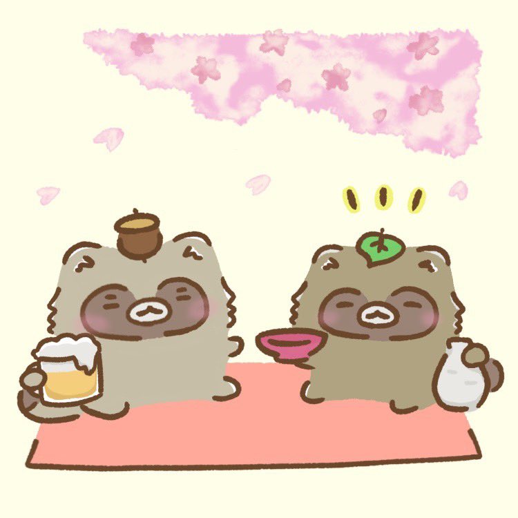 今日は #さくらの日 🌸
たくさんお酒を飲んで楽しんでいたら……こたの帽子がなくなっちゃった！？