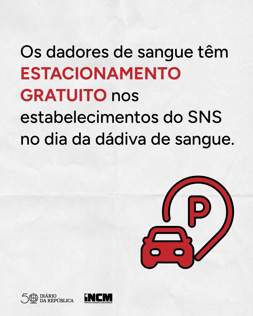 diariorepublica's tweet photo. 🩸 Quer ser dador de sangue? Conheça os seus direitos!
Hoje, no Dia Nacional do Dador de Sangue, partilhamos alguns na publicação.
#diariodarepublica #dador #doesangue https://t.co/5CGmakDgo8