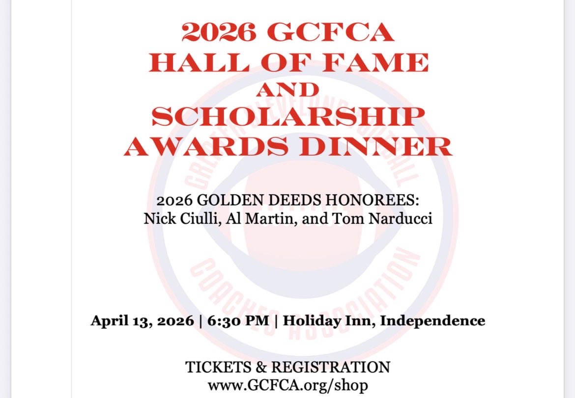 Greater Cleveland Football Coaches Association tweet media