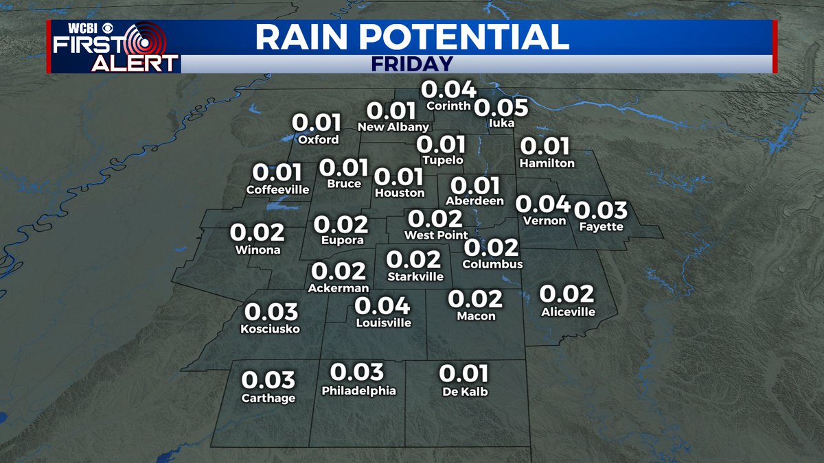 WCBI Weather tweet media