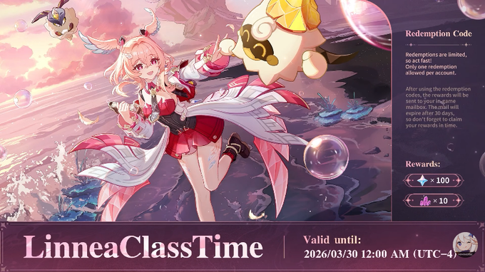 G8_Genshin's tweet image. 6.5 Livestream Codes 💎

LinneaClassTime
TempleofSpace
Scaleblade

These codes expire in about 48 hours so redeem them ASAP!

#GenshinImpact #SpecialProgram #RedeemCode #LunaVI #Livestream #Game8