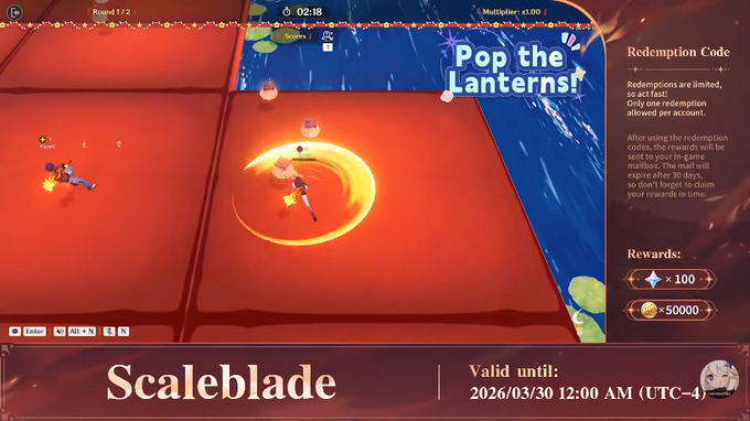 G8_Genshin's tweet image. 6.5 Livestream Codes 💎

LinneaClassTime
TempleofSpace
Scaleblade

These codes expire in about 48 hours so redeem them ASAP!

#GenshinImpact #SpecialProgram #RedeemCode #LunaVI #Livestream #Game8