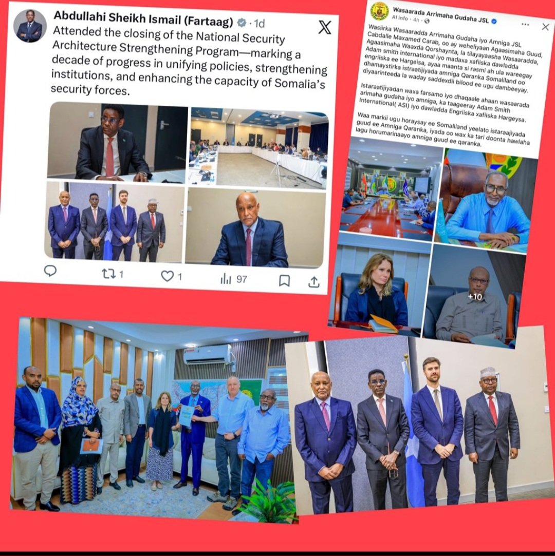 caraabiye's tweet photo. Who are these Adam Smith International (ASI) and why they met 1st Somalia minister of interior.then Somaliland ministry of interior 
Hadaaney sheekadaadu #Sugaay dhaafsaneyn inaad uurkii hooyadaa soo dhaafto meey aheyn 🤣
@abadir_haji @a_jeyte45259 @Abdi81464889 @AbdiAbdinur @Abdikarindahirr @EngNaaji @Ahmedjawhar17 @AliA68068 @AminaMaandeeq @awduula @Cabdixakin78680 @filsanfilsan @foziaaosman