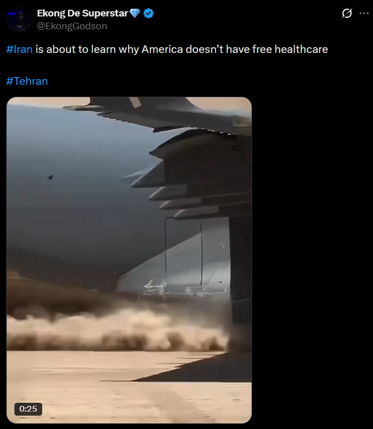 It's just too easy at this point to show why their regime is shit.