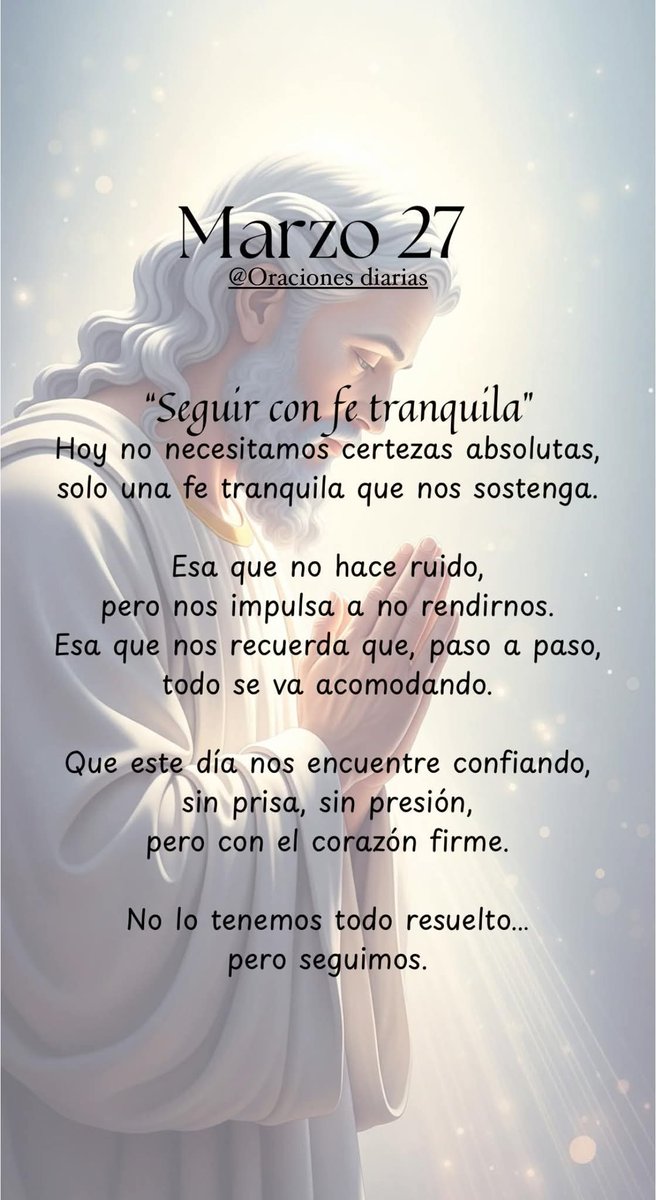 LilianaSnchez9's tweet image. #27deMarzo
Seguir con fe tranquila🙏🏻✝️

#gratitud #love #religion #BuenosDias