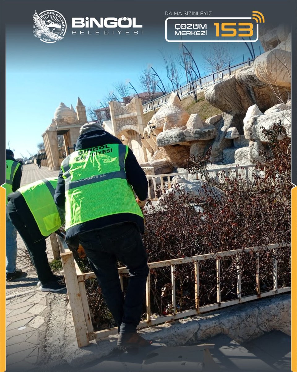 #SizdenGelenTalepler #153 ☎️
 
Park ve Bahçeler Müdürlüğü ekiplerimiz, parklarımızda bakım, onarım ve temizlik çalışmalarını sürdürüyor. 🌿

Vatandaşlarımızın daha temiz, düzenli ve güvenli alanlarda huzurla vakit geçirebilmeleri için çalışmalarımıza devam ediyoruz. 🌸”