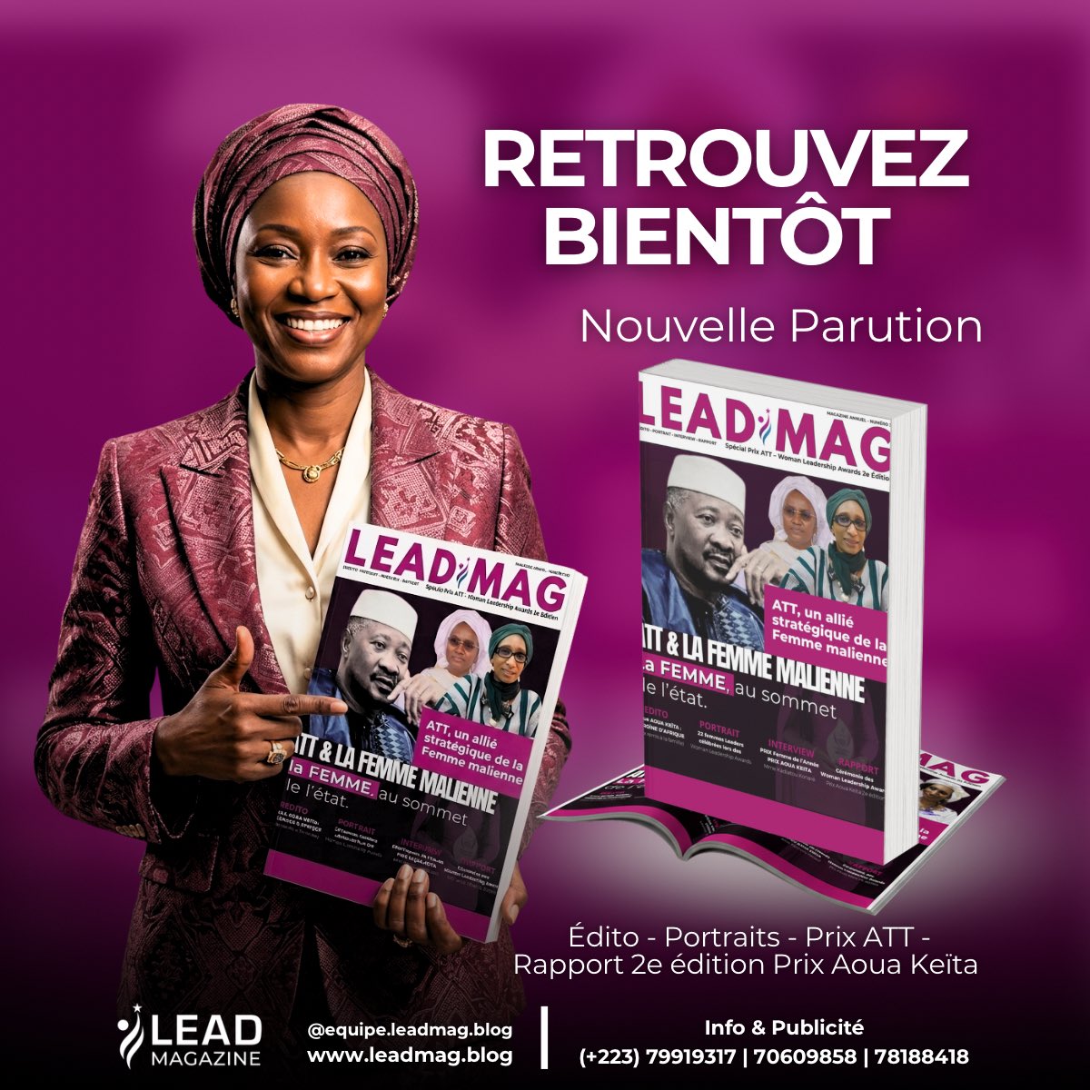 Lead magazine tweet media