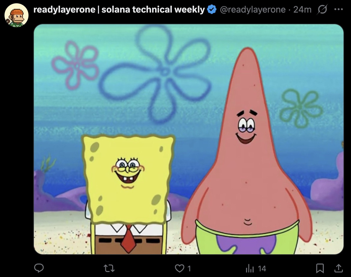 readylayerone | solana technical weekly tweet media