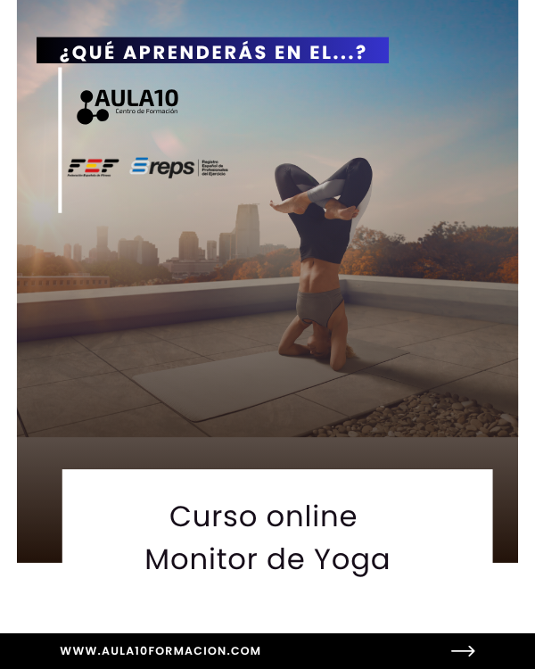 aula10's tweet photo. 🧘 Curso de Monitor de Yoga Online (FEF)

Aprende a guiar sesiones de yoga, respiración y meditación.

🎓 Título acreditado
🌿 Sector en crecimiento
💸 10 % descuento con REDES10

🔗 https://t.co/w1LKJAtihZ https://t.co/MmltF2pyiG