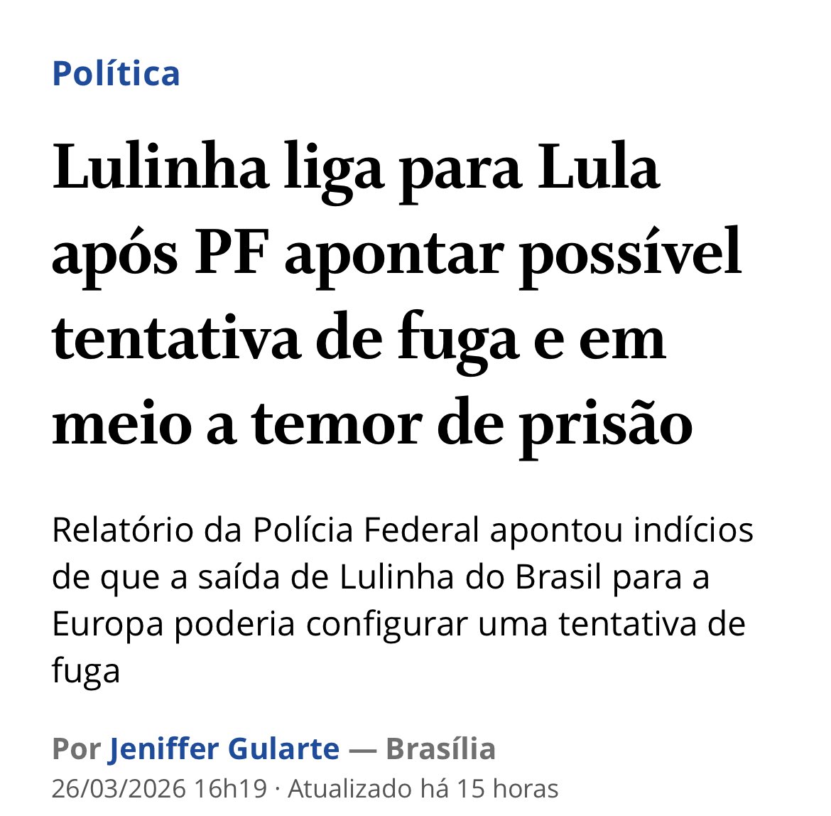 Mas para o STF, o melhor foi enterrar a CPMI do INSS.
