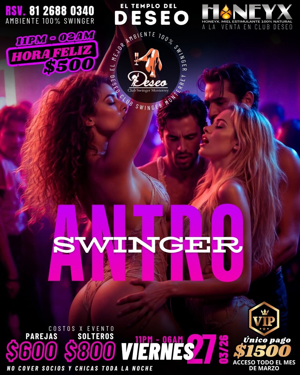 Deseo club Swinger Monterrey tweet media