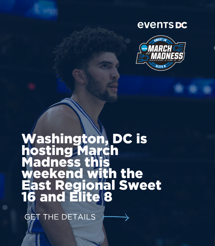 TheEventsDC's tweet photo. Who's ready to dance?! 🕺 🕺 🕺
NCAA March Madness has arrived to Washington, DC, featuring the East Regional Sweet 16 and Elite 8 🏀
@CapitalOneArena | #SportsCapital https://t.co/A3LHy4FUER