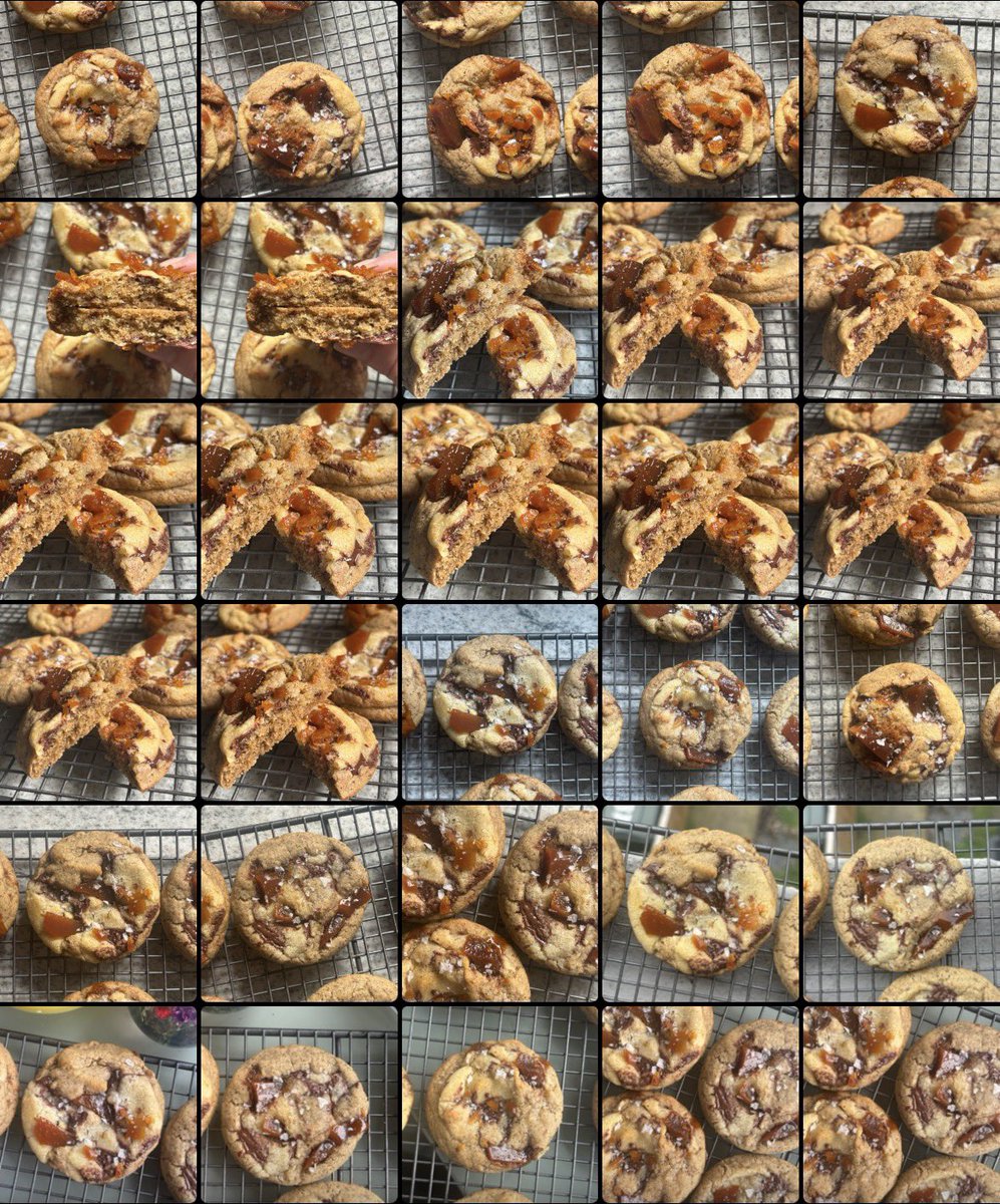 had a whole photoshoot for these brown butter, espresso + toffee cookies with chocolate chunks <3 !!