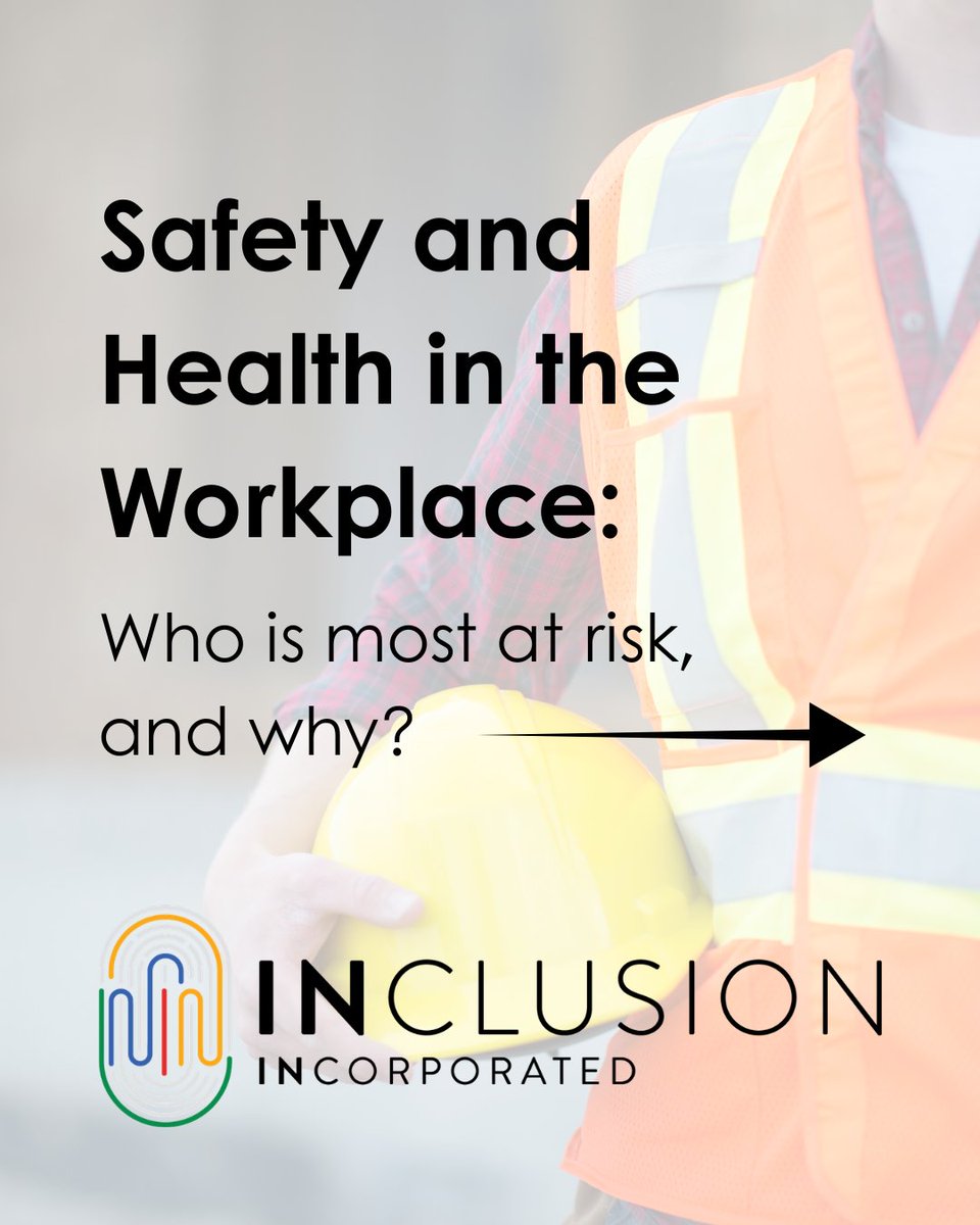 INclusion_INc's tweet image. Workplace Safety and Health extends farther than one might think.

OH&amp;amp;S covers basic standard procedures for safety and conduct, but the social environment of a workplace has a large impact on how those procedures are utilized, if at all.

#SafetyAndHealth #DiversityAndInclusion