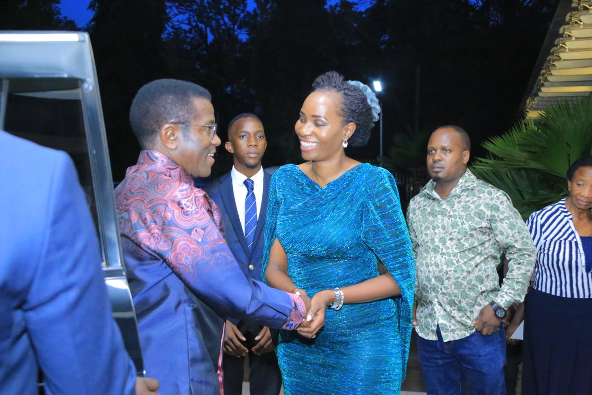 HealthyHeartFdn's tweet photo. Our guest of honor Owek. Charles Peter Mayiga is here with his wife, and yes we are officially into the function. #EttendoWorshipConcert https://t.co/JdbazvcihK