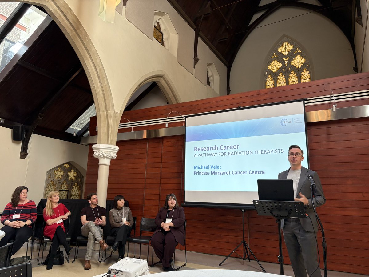 FaramehrF's tweet image. Great presentation from Michael Velec (Princess Margaret Cancer Centre) on research careers for radiation therapists, highlighting the importance of research independence. @UofTDRO @d3tty @YatTsang #RTi3Conference