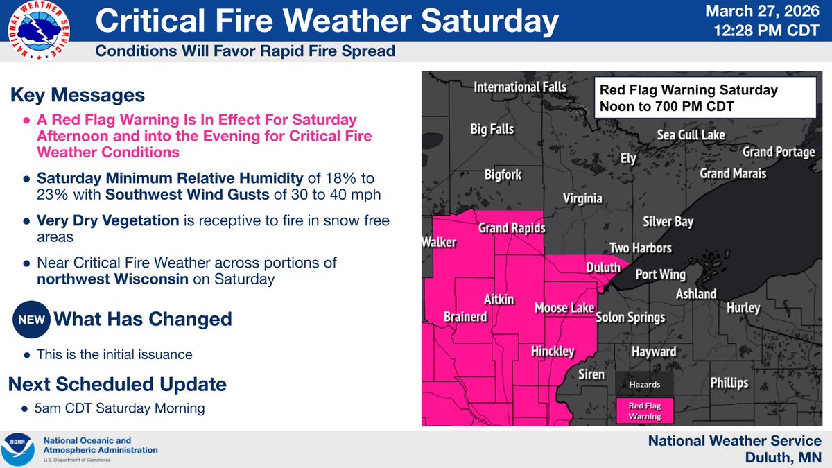 NWS Duluth tweet media