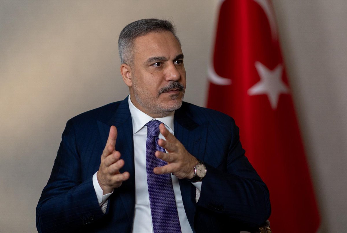 Turkish Foreign Minister Hakan Fidan, in interview with A Haber:

- US-Israel started the Iran war illegally
- Our first priority was to prevent the war from breaking out
- Secondly, to prevent the war from spreading
- And thirdly, to keep Türkiye out of this war