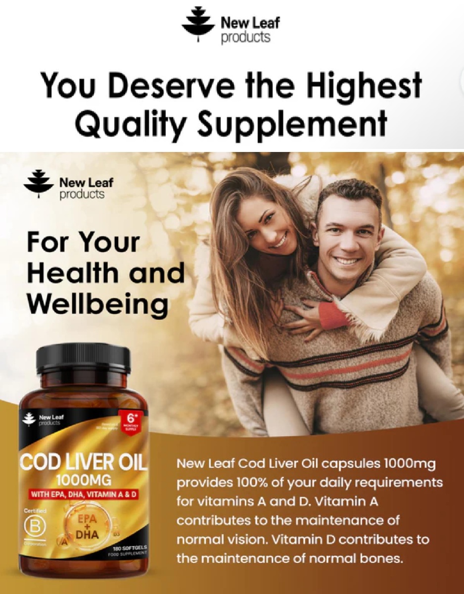SrdiCsaba's tweet image. High‑strength Cod Liver Oil for daily wellness.
Omega‑3 + Vitamins A &amp;amp; D = immunity, heart health, joints, vitality.
Clean formula. Trusted quality.
Available now at Creawell 🛒
creawell.store/products/new-l…
#Omega3 #CodLiverOil #NaturalWellness #Creawell