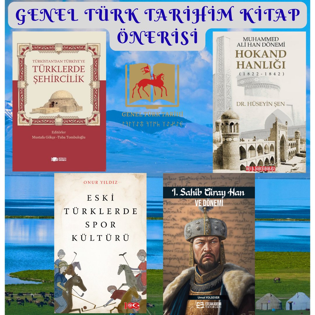 Kitap Önerilerimiz:
1- <a href="/mgokce17/">Mustafa Gökçe</a>  &amp; <a href="/TubaTombuloglu/">Tuba Tombuloğlu</a>  - Türkistan'dan Türkiye'ye Türklerde Şehircilik
2- <a href="/huseyinsen_45/">Dr. Hüseyin ŞEN</a>  - Muhammed Ali Han Dönemi Hokand Hanliği (1822-1842)
3- <a href="/onuruldiz/">Onur Yıldız</a> - Eski Türklerde Spor Kültürü
4- <a href="/umutyolsever/">Umutyolsever</a> - I. Sahip Giray Han ve Dönemi