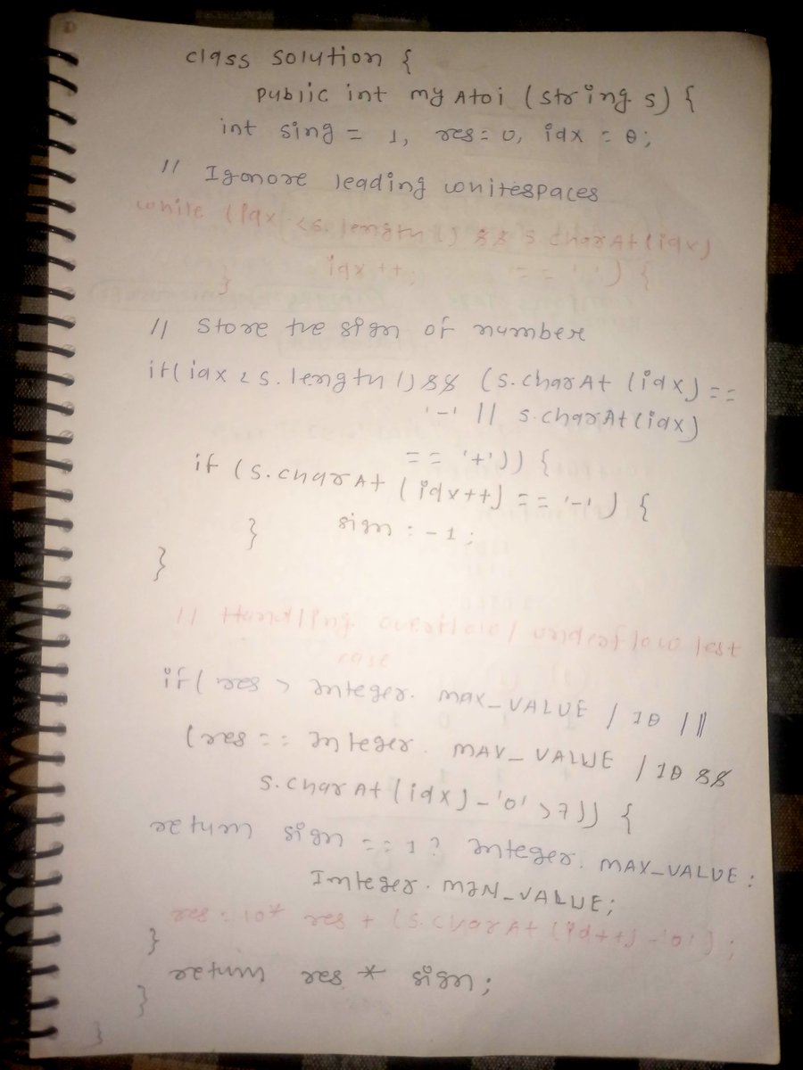 AzadKumar161440's tweet photo. Day 14 of my
#GFG160DaysCodingChallenge 🚀 
 Implement Ato i  ||
#gfg160 #geekstreak2026 #geeksforgeeks #160DaysOfCode @geeksforgeeks https://t.co/JUq7YThJUb